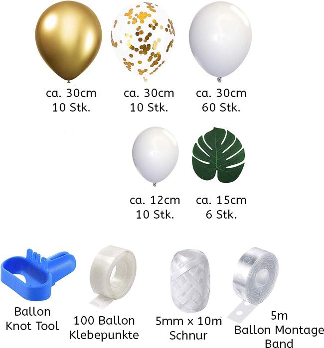 Produktbild Ueli Express 100 in 1 Ballon Dschungel Gold Ballon Deko Mega Set (1 x)
