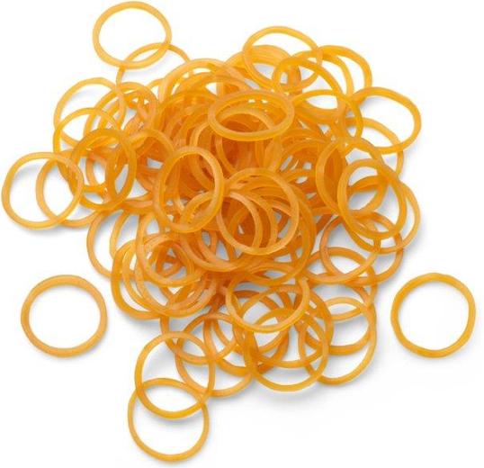 Immagine prodotto Trisa Mini elastici per capelli rasta biondi 20 mm 120 pezzi. (Elastico per capelli)