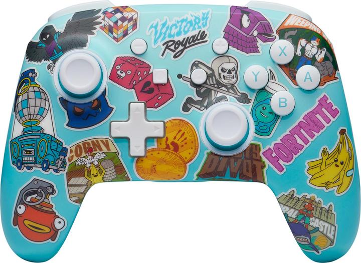 Actual product image PowerA Enhanced Wireless Controller - Fortnite Sticker Mania (Switch Lite, Switch OLED, Switch)