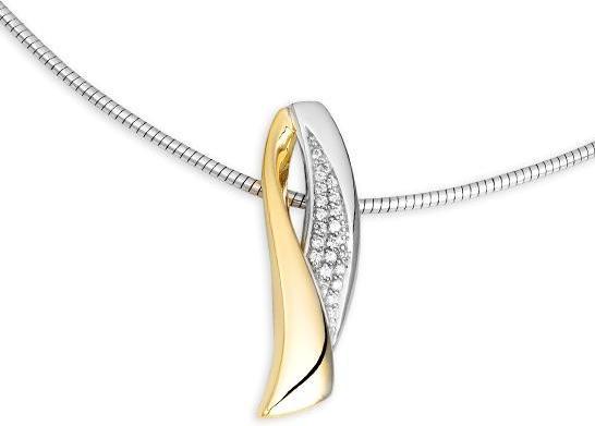 Breuning ANHÄNGER - BRILL. 0,14 Ct. H/si (585, - Gold)