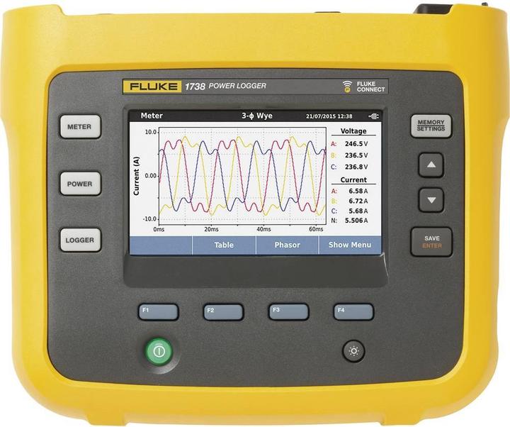 Actual product image Fluke 1738/B Power Logger, mains analyzer (CAT III 1000V, CAT IV 600V)