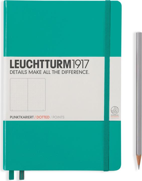 Leuchtturm1917 Notizbuch (A5, Gepunktet, Harter Einband)