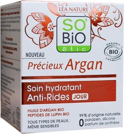 Actual product image So'bio Étic Precious Argan Cosmos Organic Anti-Wrinkle Moisturising Day Cream 50ml (50 ml, Day cream)