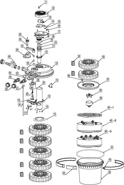 Image du produit SunSun Pièce détachée CPF-15000 Débitmètre pour Filtre de bassin à pression