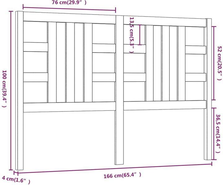 Produktbild VidaXL Lior (166 x 4 x 100 cm)