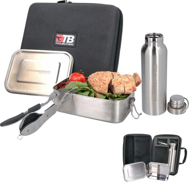Actual product image Tool Brothers Toolbrothers fan packed lunch in hard case carrier bag lunch bag waterproof with stainless steel