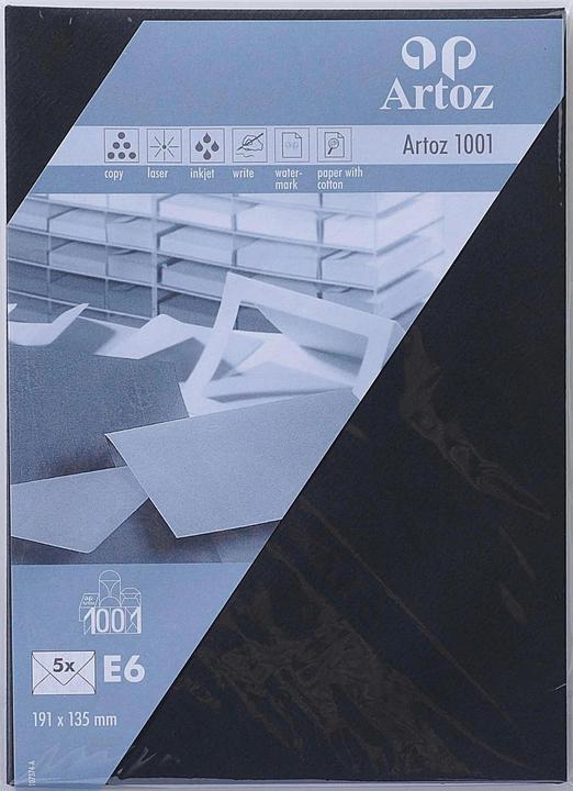 Image du produit Artoz 1001 Enveloppes noires (E6, 5 x)