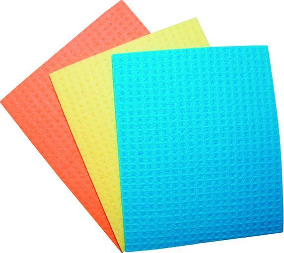 Actual product image Office Products Sponge cloth, cellulose, 18x16cm, 3 pieces, colour mix (3 pcs.)