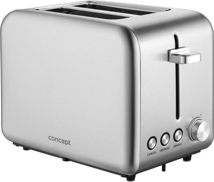 Image du produit Concept TE2050 toaster 2 slice(s) Acier inoxydable