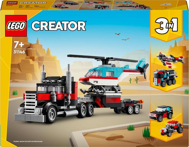 LEGO 31146 Low loader with helicopter (31146, LEGO Creator 3-in-1)