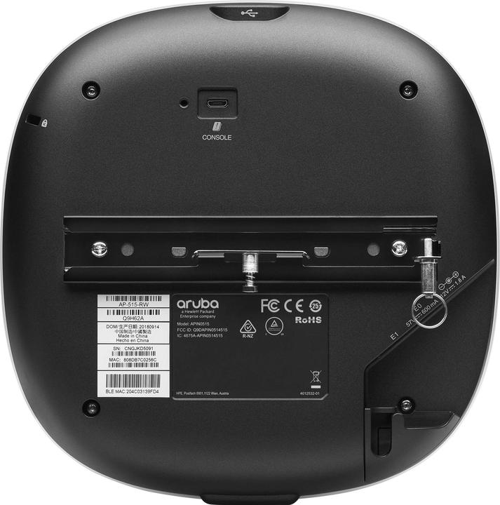 Actual product image HPE Aruba AP-515 (EG), 5375 Mbit/s, 575 Mbit/s, 4800 Mbit/s, 100,1000,2500 Mb (4800 Mbit/s)