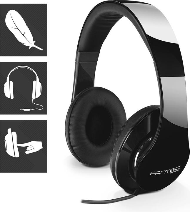Produktbild Fantec SHP-250AJ-BB Stereo Kopfhörer on Ear (Kabelgebunden)
