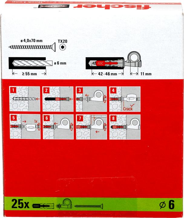 Produktbild Fischer EasyHook Loop 6 DuoPower (25 Stk.)
