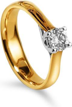 Muau Solitaire Damenring (54, 750/18 K Gold)