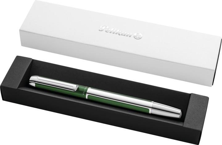 Image du produit Pelikan Stylo Plume PURA P40 Vert Forêt M Coffret Cadeau (Vert forêt-argent, 1 x)