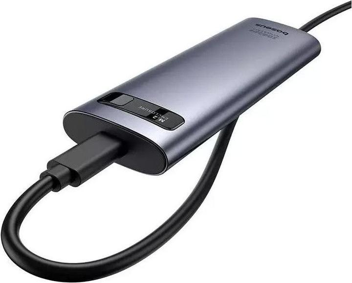 Actual product image Baseus FlyJoy Series SSD Enclosure (M.2 NVMe) Space Grey (M.2 2230)