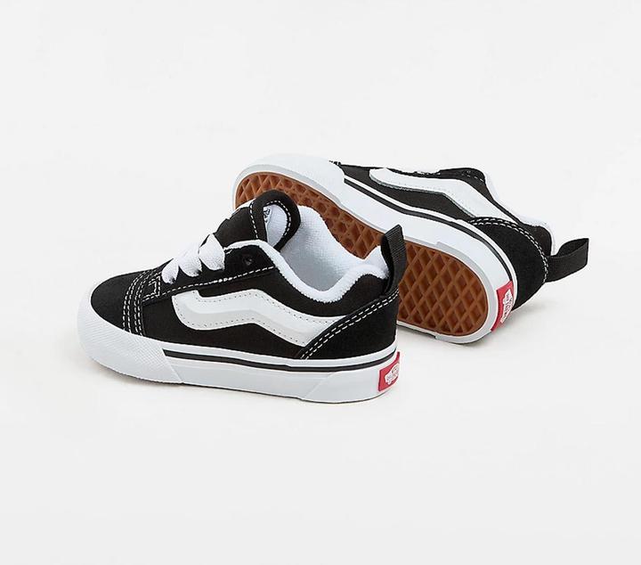 Actual product image Vans Knu Skool Elastic Lace BLACK/TRUE WHITE (34)