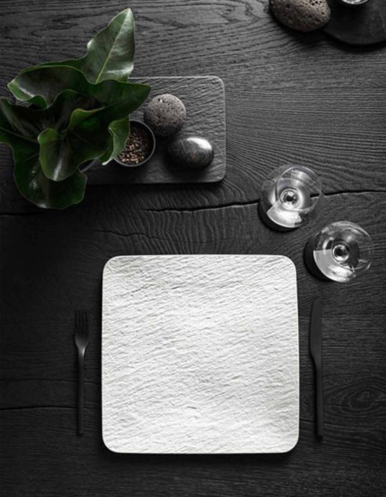 Image du produit Villeroy & Boch Plat de service carré/assiette gourmet Manufacture Rock blanc