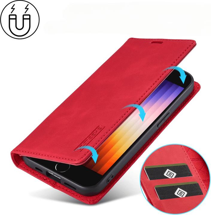 Actual product image LC.Imeeke iPhone 16e - Flip Case Vintage (Apple iPhone 16e)