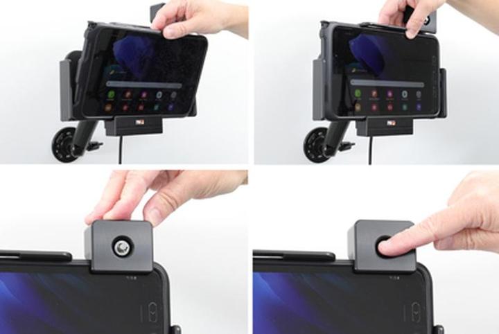 Actual product image Brodit Holder active Samsung Galaxy Tab Active 2 3 Molex Pogo Pin