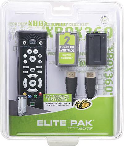 Produktbild MadCatz Elite Pak - 2x Battery/Remote/HDMI Cable - Xbox360 (Xbox 360)