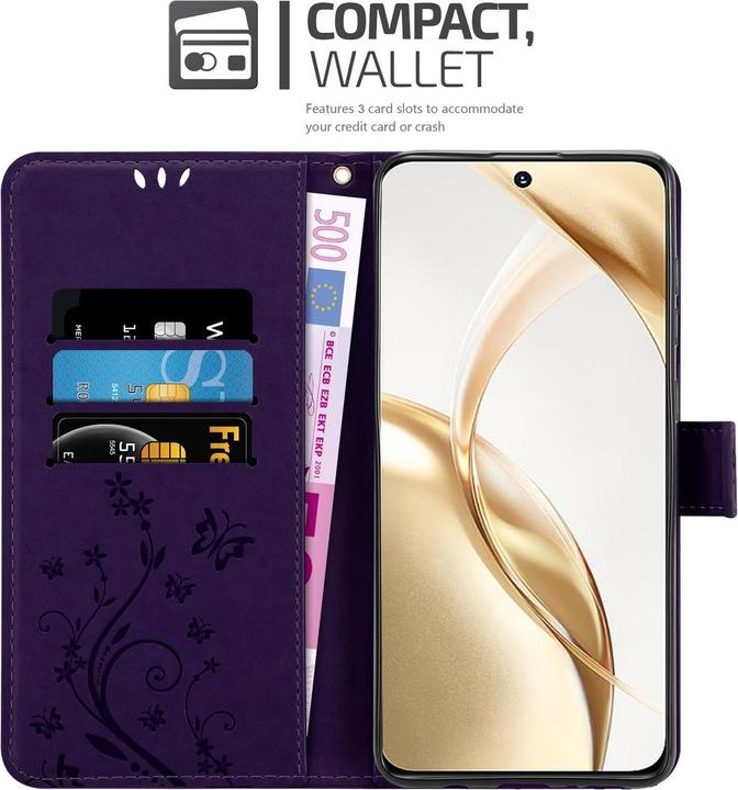 Produktbild Cadorabo Hülle für Honor 200 mit Blumen Muster (Honor 200 Pro)