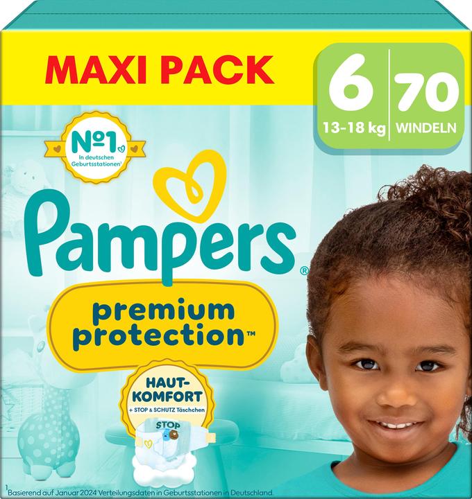 Actual product image Pampers Premium Protection (Size 6, Monthly box, 70 Piece)