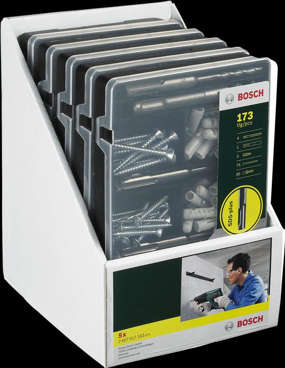 Productafbeelding Bosch Zubehör Bevestigingsset met SDS-Plus boren. 173-delig (5, 6, 7, 8 mm)