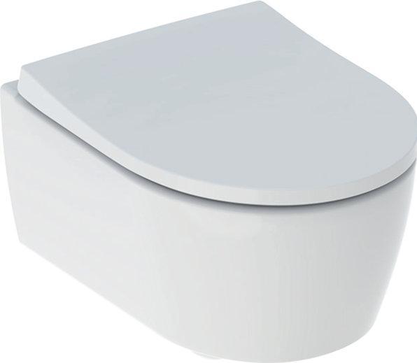 Produktbild Geberit Icon wandcloset 36.6x49x38.1cm compact Diepspoel spoelrandloos Keramiek Wit glans