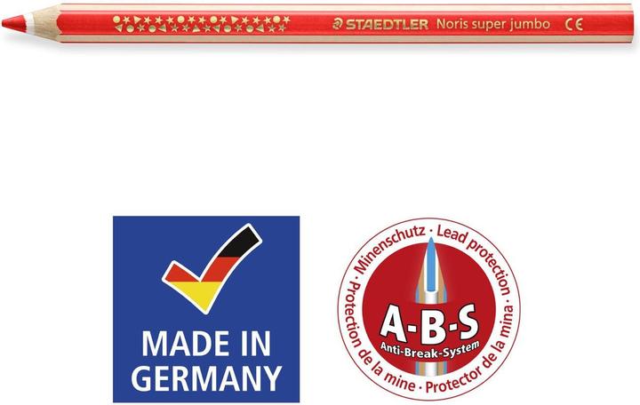 Actual product image Staedtler Noris Club super jumbo 10 coloured pencils (Assorted colours, 10 x)