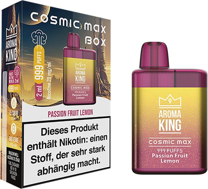 Image du produit Aroma King Cosmic Max (Fruit de la passion, Citron)