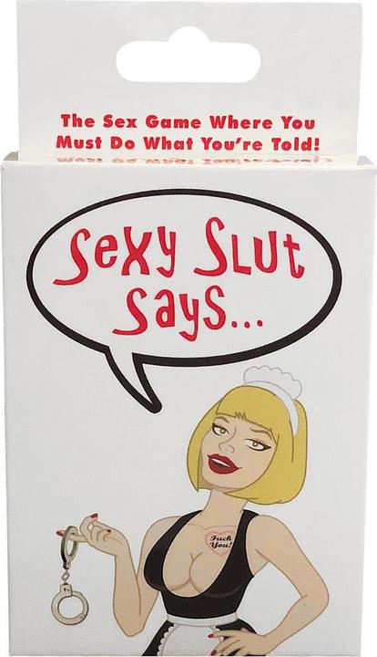 Actual product image Kheper Games Sexy Slut Says (Deck of cards, German, English, French, Spanish)