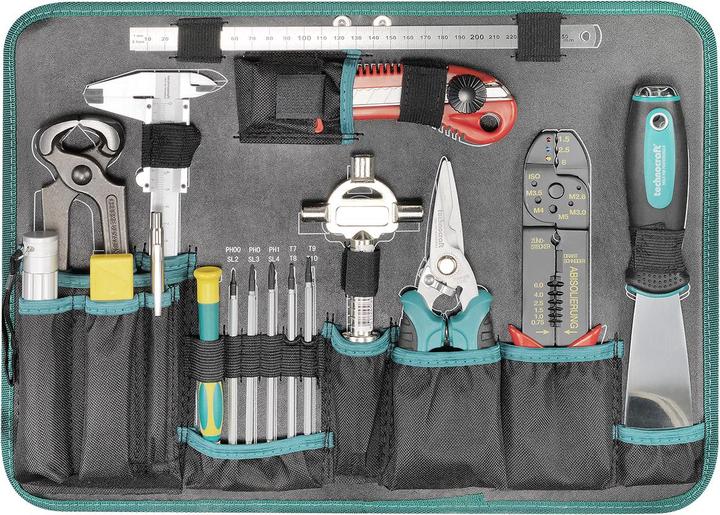 Produktbild technocraft ABS-Werkzeugkoffer PRO CHROME 185-tlg (185 Teile)