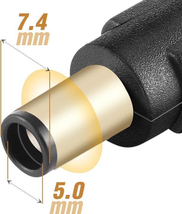 Image du produit Avizar ADA-C005, adaptateur USB-C / 7.4 x 5.0mm Dell (Propriétaire, USB Type C)