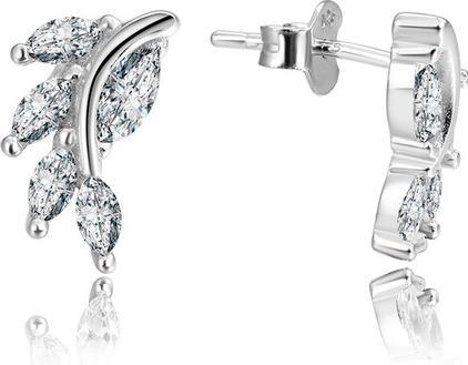 Beneto Silver Glittering Earrings AGUP1183 (L)