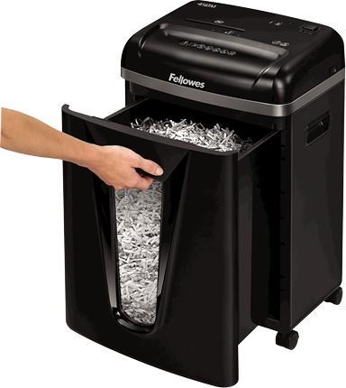 Actual product image Fellowes Powershred 450M - Cross shredder - 22 cm - 2 x 12 mm - 22 l - buttons - 4 wheel/chairs (Microcut)