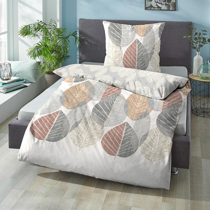 Produktbild Biberna Komfort Feinbiber Bettwäsche 4168-555 natur (Bettwäsche Set, 135 x 200 cm, 80 x 80 cm)
