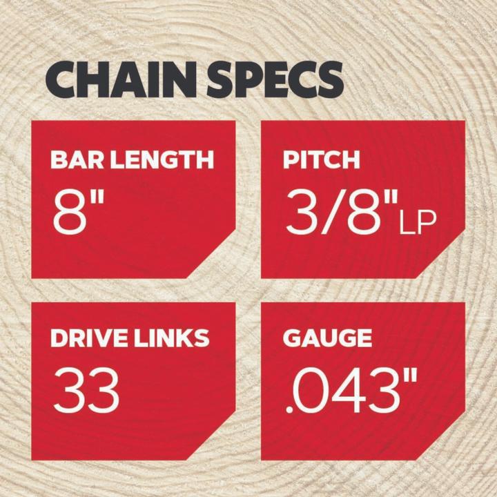 Actual product image Oregon Chain 3/8", 1.1 mm, 33 driving links, AdvanceCut, half chisel (Chainsaw, Saw chain)