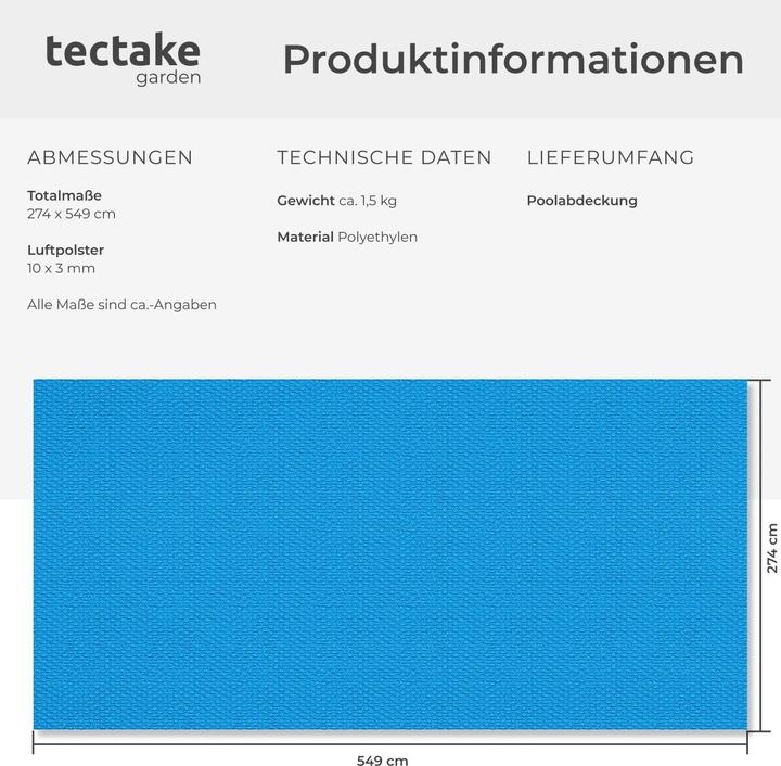 Immagine prodotto tectake Copertura per piscina