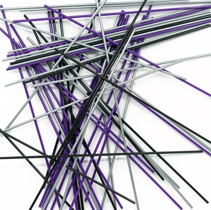 Image du produit 3Doodler Create+ Filament 75 PLA violett schwarz grau/"Night Sky Mix/" (PLA, 3 mm, 184 g, Violet)