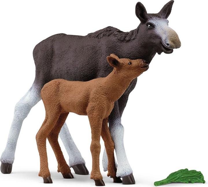 Actual product image Schleich Moose cow with calf