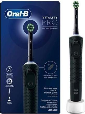 Produktbild Oral-B Pro Vitality Black Electric Toothbrush With Timer (Oszillierende Zahnbürste)