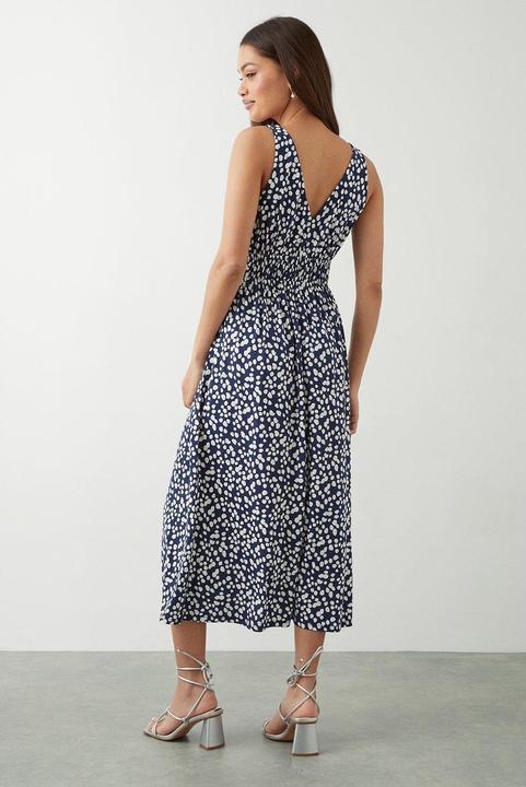 Immagine prodotto Dorothy Perkins Donna/Ladies Abito midi senza maniche Petite con cravatta anteriore maculata (36)