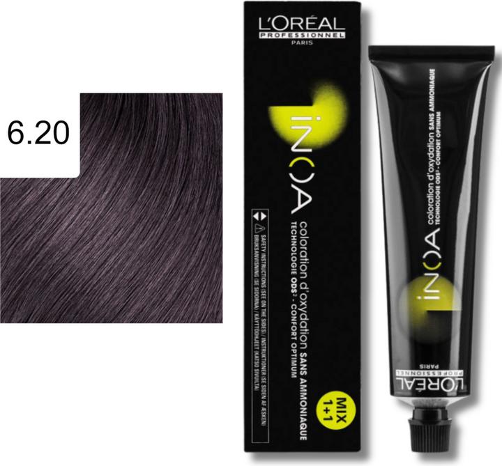 Actual product image L'Oréal Professionnel Inoa (6.20 Dark Blond Intense Purple)