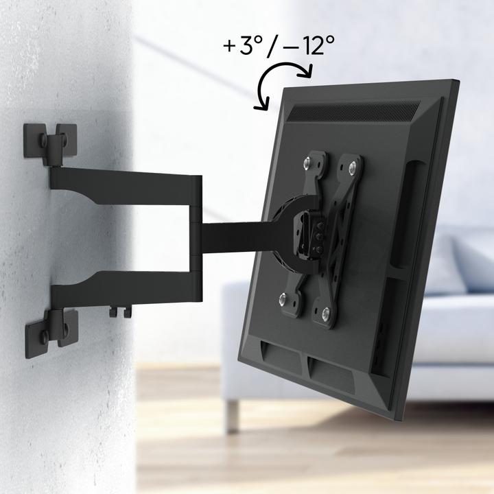 Produktbild Hama TV-Wandhalterung, schwenkbar, neigbar, extra flach, 229 cm (90") bis 40 kg (Wand, 90", 40 kg)