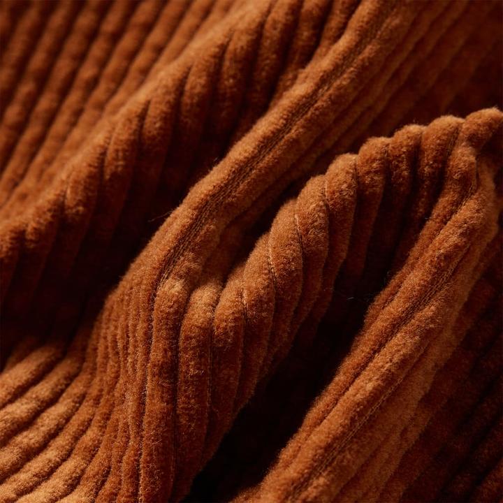 Immagine prodotto VidaXL Gonna per bambini con tasche in velluto a coste cognac 116,Materiale: 100 (116)