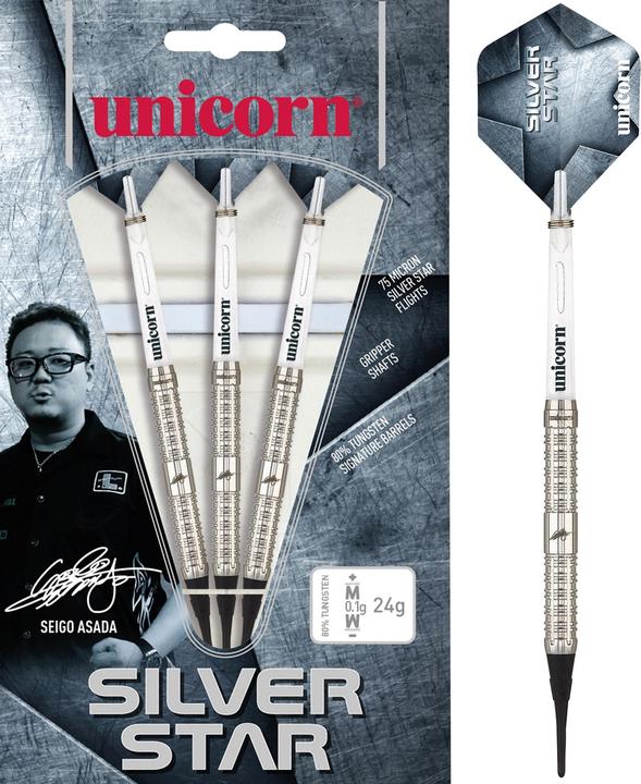 Produktbild Unicorn Seigo Asada Silver Star Soft Darts (23 g)