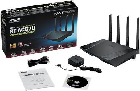 Produktbild ASUS RT-AC87U Wireless AC2400 Dual-band Gigabit Router BLACK