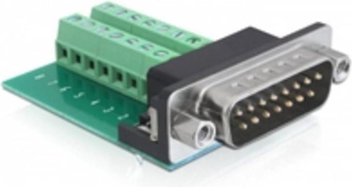 Immagine prodotto Delock Adattatore Sub-D 15 pin gameport plug > morsettiera 16 pin