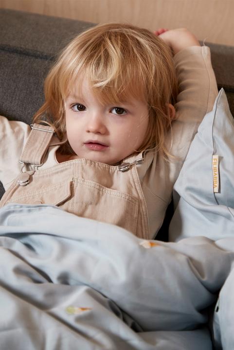Produktbild Filibabba Babybettwäsche – Cool Summer Stickerei – Pearl Blue (70 x 100 cm, 40 x 45 cm)